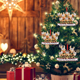 Adorno Navideño Personalizado Renos, Familiar de 3, 2024