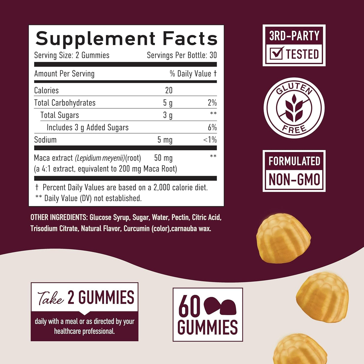 Suplemento de raíz de maca para impulso SMNutrition