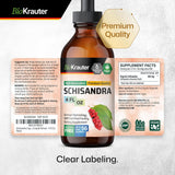 Schisandra Tintura Suplemento orgánico de Schisandra 4 onzas