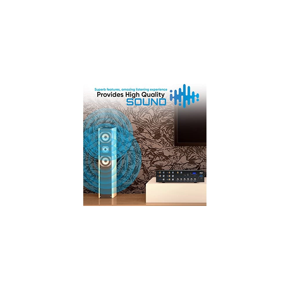 Amplificador con Bluetooth PYLE-HOME PT6000CH