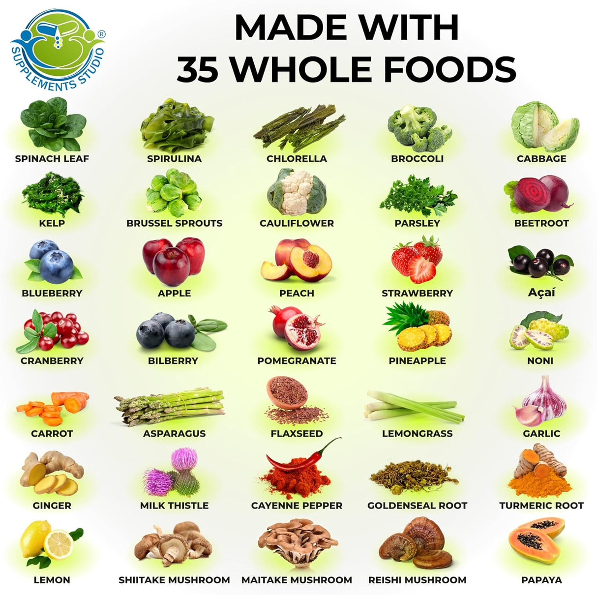 Suplemento Cápsulas multivitamínicas Whole Foo Plus veganas