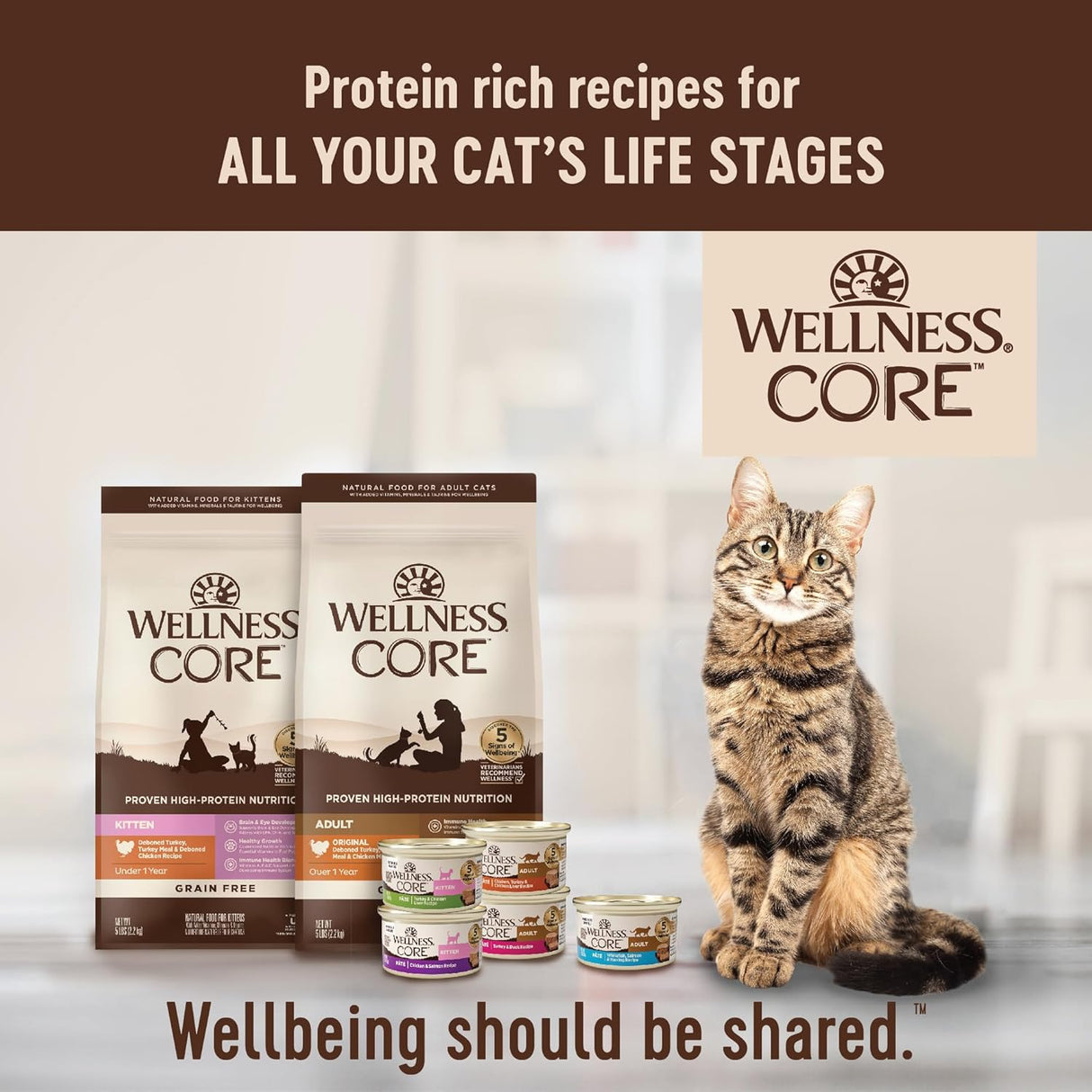 Alimento húmedo natural sin granos para gatos, paté de hígado