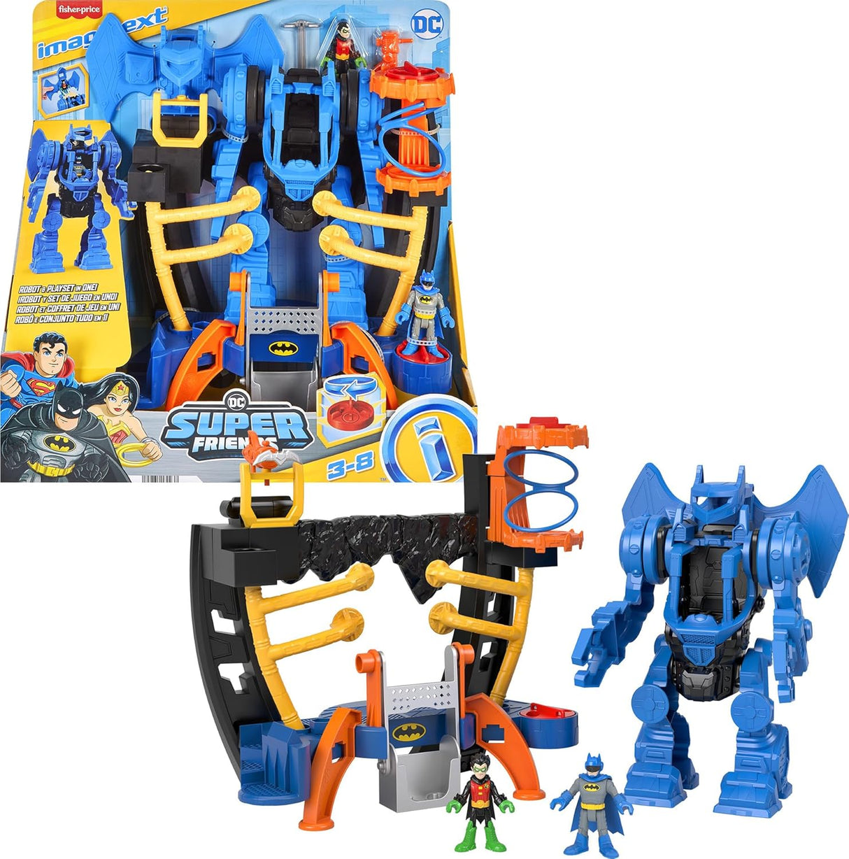 Juguete Fisher-Price Imaginext DC Batman Centro Robo y Figuras