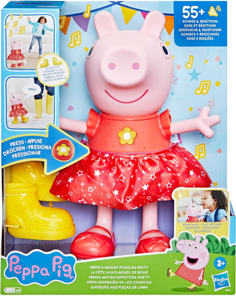 Muñeco de Peppa's Muddy Puddles: Canta y Baila, +3 años