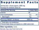 D-Ribosa en Polvo de Life Extension, Energía y Salud, 150 g