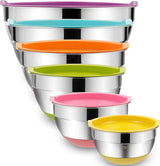Tazones para mezclar con tapas NUTRICHEF PRTNCFPG9BOWL
