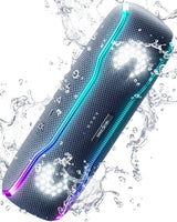 Parlante impermeable IPX7 con luces intermitentes coloridas