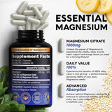 Cápsulas de Citrato de Magnesio 1000 mg - Alta Absorción