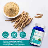 Cápsulas de Ashwagandha 1000mg - Suplemento Natural 60 Veganas