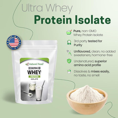 Z Natural Foods Proteína de Suero Ultra Sin Sabor 5 lb