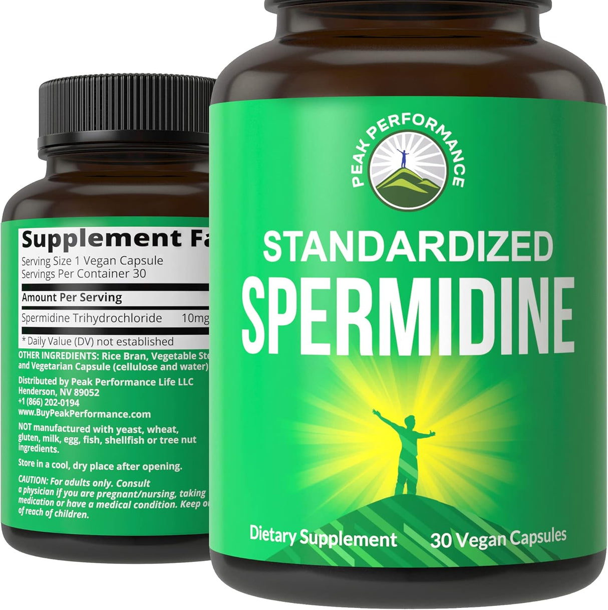 Suplemento de espermidina de ultra alta resistencia 30 cap