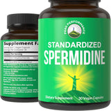 Suplemento de espermidina de ultra alta resistencia 30 cap