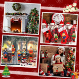 36 Piezas Adornos de Navidad Nutcrackers Miniatura Tradicional