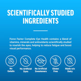 Suplementos Vitaminas oculares con luteína y zeaxantina 60un