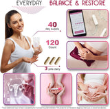 Suplemento 6en1 para mujeres, balance hormonal, 120 cápsulas