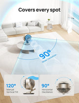 Ventilador Dreo 13 Oscilante 4 Velocidades 12H Temporizador