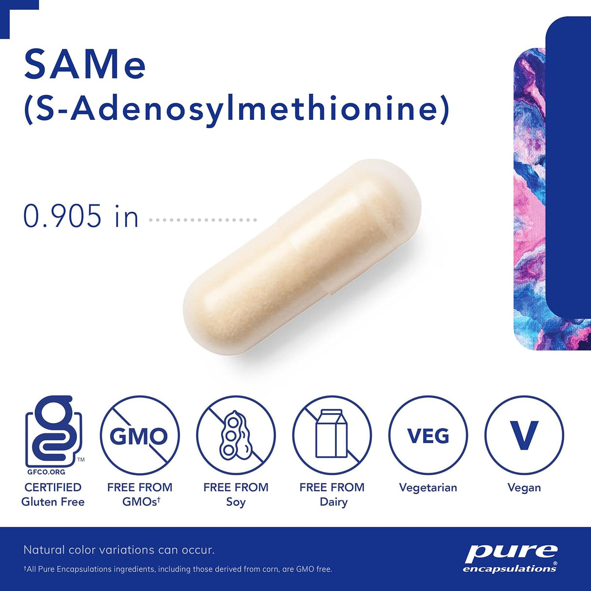 Suplemento Pure Encapsulations SAMe S-Adenosylmethionine