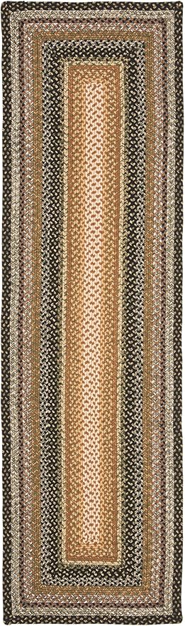 Alfombra Runner Trenzada, Diseño Casual, Ideal para Pasillos