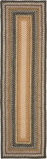 Alfombra Runner Trenzada, Diseño Casual, Ideal para Pasillos