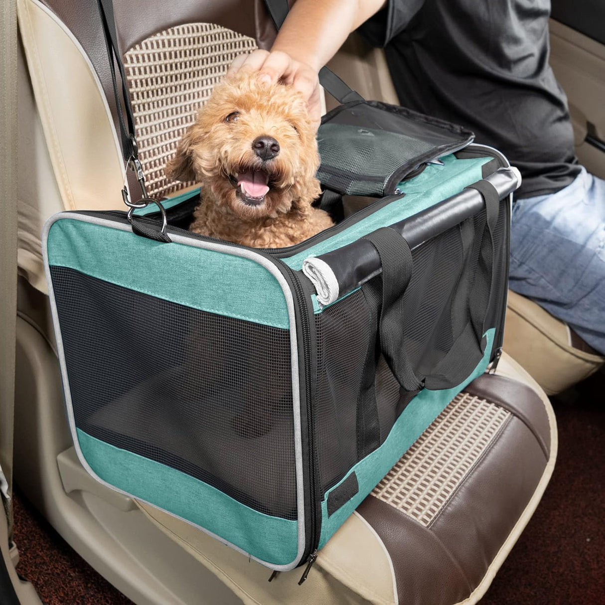 Transportín para Perro Pequeño, marca, suave, 18 pulgadas, plegable