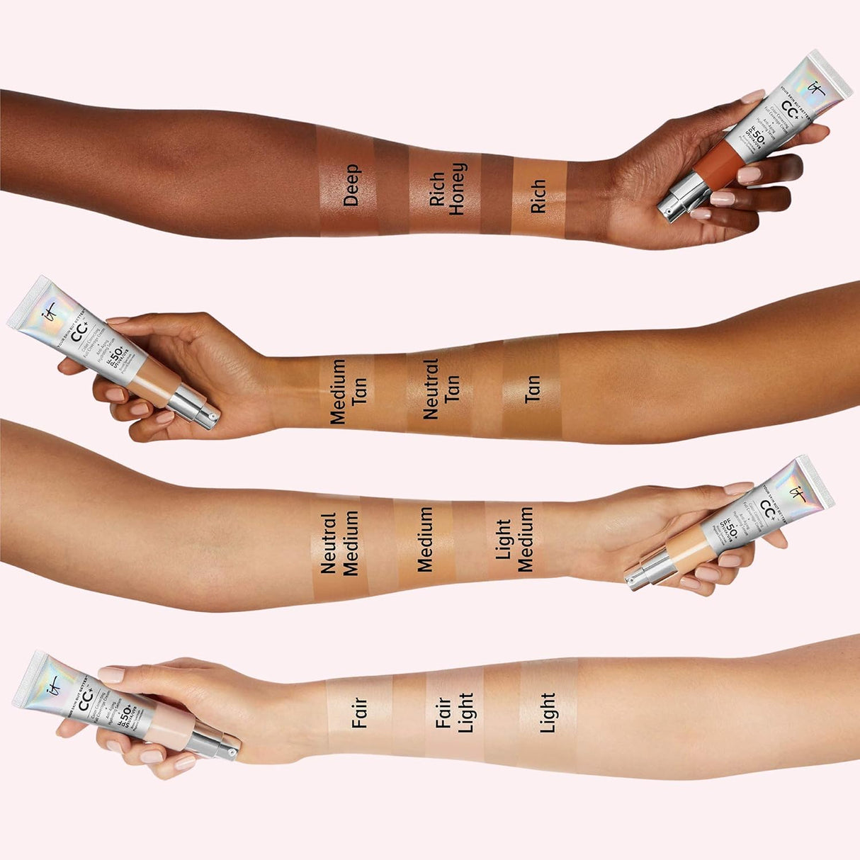 Crema facial con factor de protección solar de 50 Bronceado