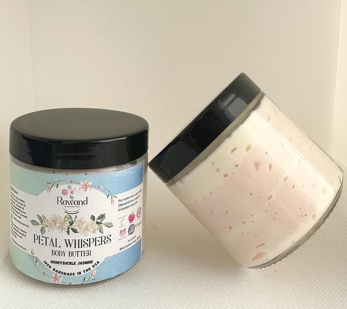 Manteca corporal artesanal lujosa con manteca de karité y cacao