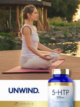 Suplemento 5HTP 100mg | Carlyle | No GMO, Sin Gluten | 240 Cápsulas