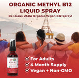 Vitamina B12 orgánica USDA  Suplemento de vitamina B12