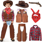 Disfraz de Vaquero para Niños Latocos 7 PCS, 3-10 Años