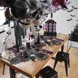 Camino de Mesa Halloween, Encaje Negro, 18 x 72 Pulgadas