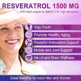 Suplemento Gomitas de resveratrol de 1500 mg  sin azúcar con quercetina