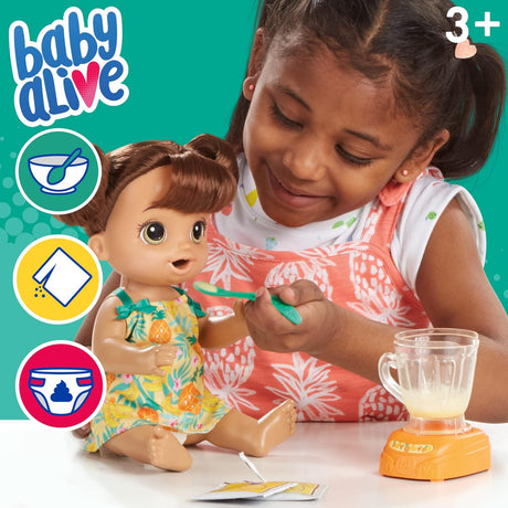 BabyAlive Mezclador Mágico Muñeca con Accesorios, Bebidas y Comida