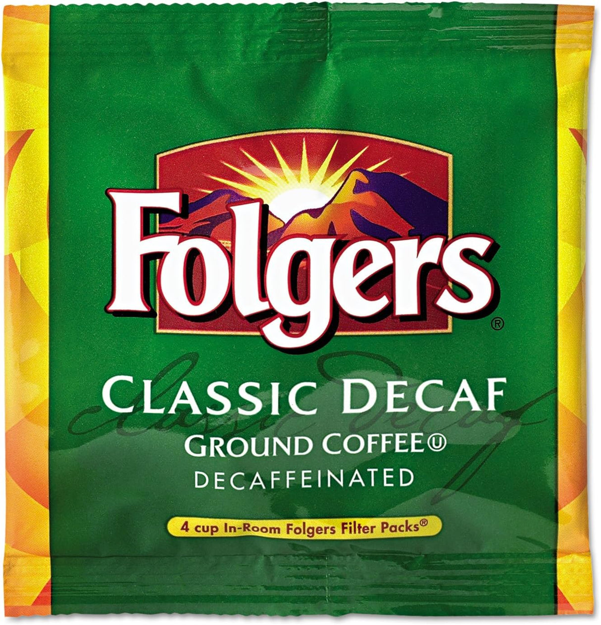 Paquetes de café Folgers, descafeinado, 0.9 oz, 200/cartón