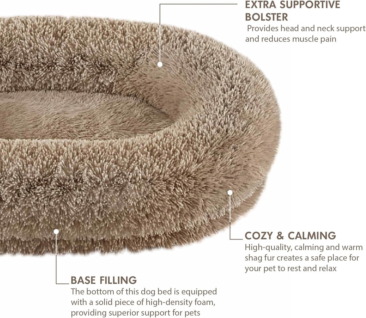 Cama ortopédica para perros XL, anti ansiedad, espuma soporte