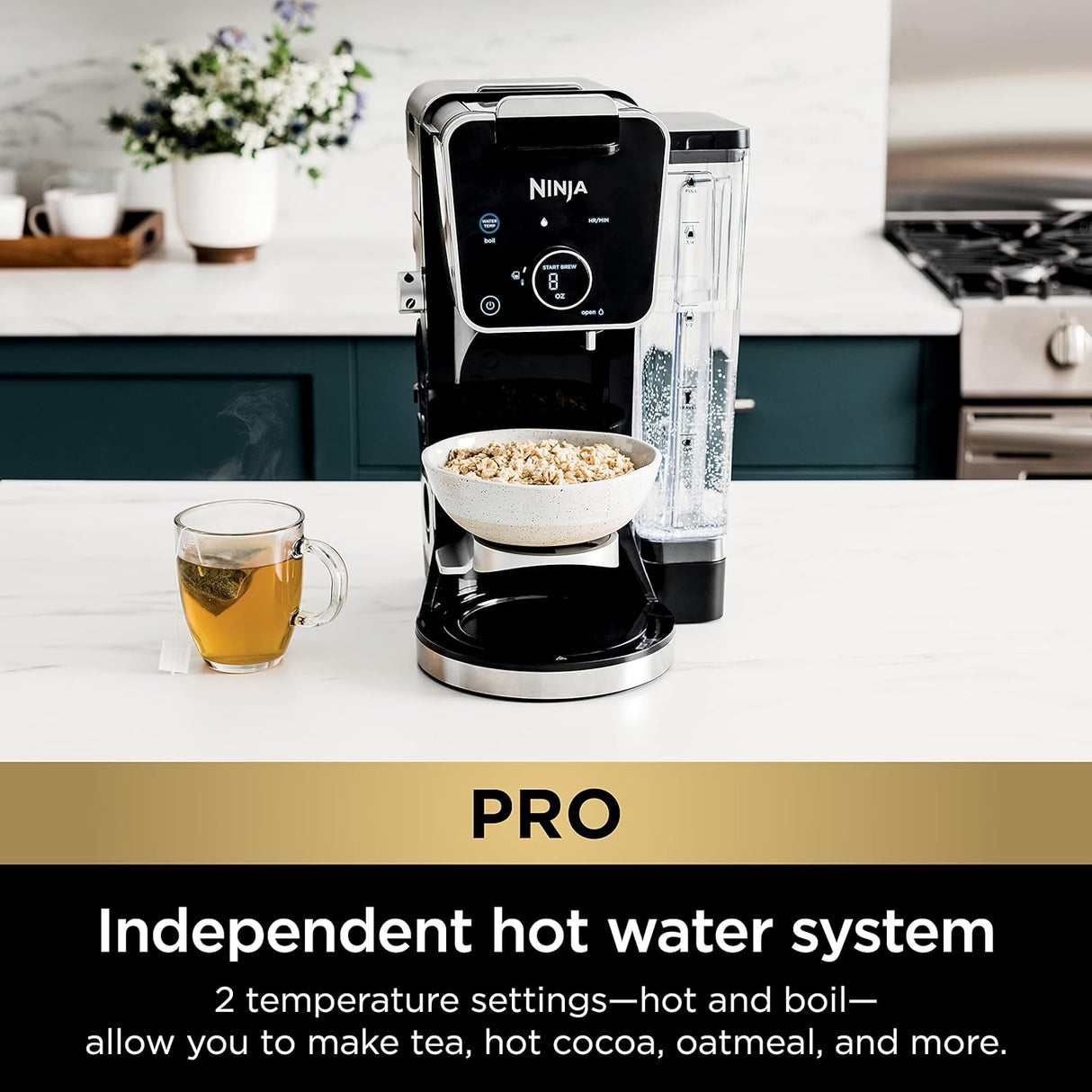 Cafetera Ninja Drip, DualBrew Pro, K-Cup y 12 Tazas, CFP301