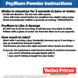 Psyllium Husk Powder Yerba Prima - Fibra Natural 24 oz