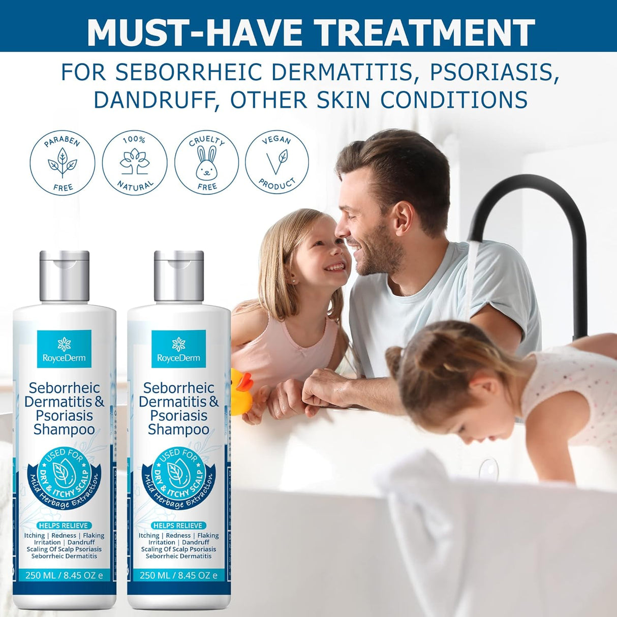 Roycederm Champú para la psoriasis para dermatitis