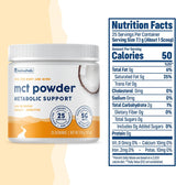 Suplemento  Polvo de aceite de coco MCT 25 porciones