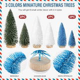 Arbolitos de Navidad Hatisan 6pcs con Base de Madera
