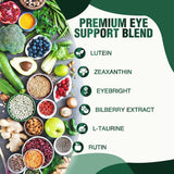 Vitaminas oculares con luteína zeaxantina arándano y zinc