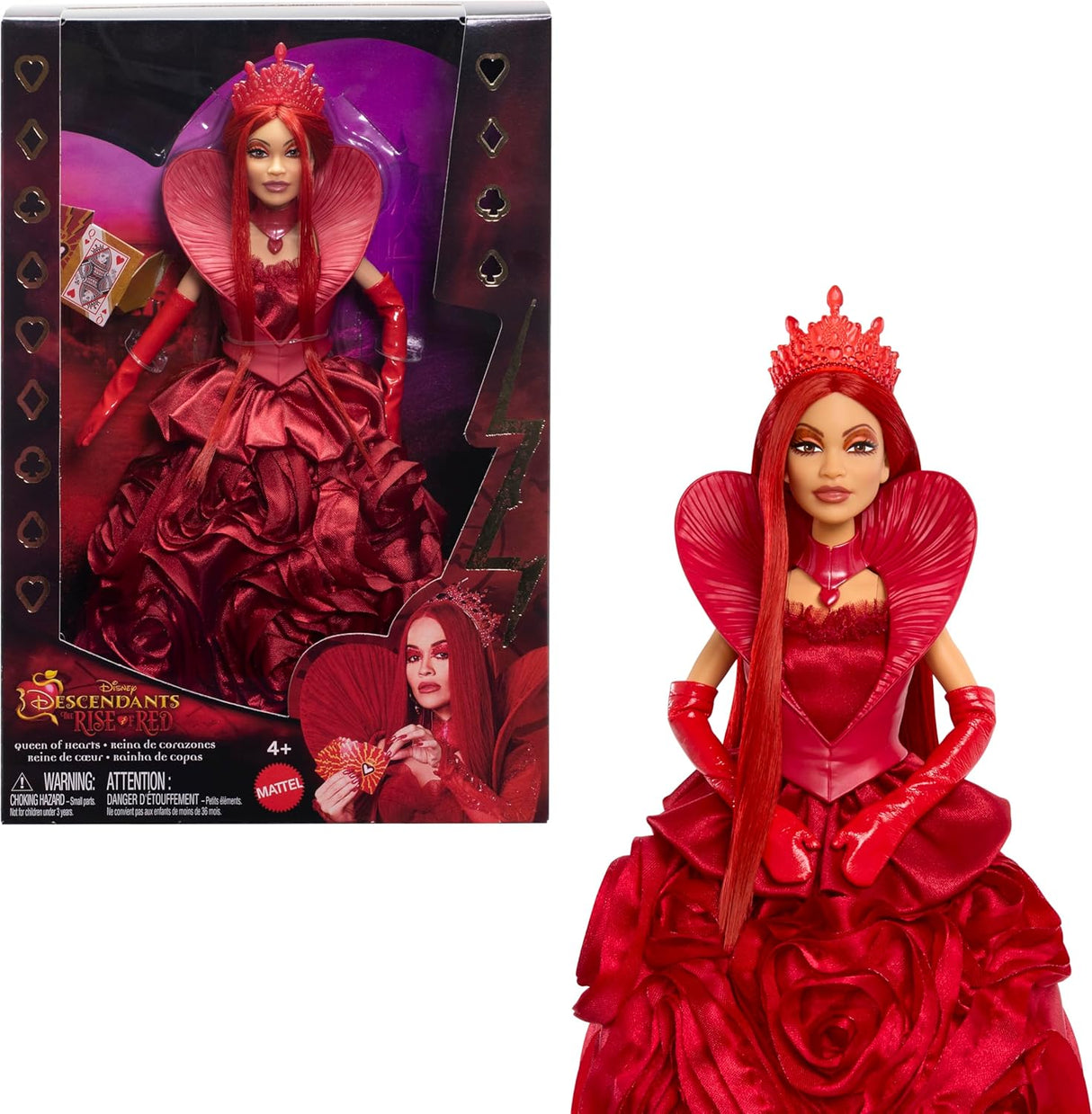 Muñeca Disney Descendants Reina de Corazones, Moda y Accesorios
