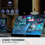 Monitor portátil 4K OLED 15.6 ViewSonic, 60W USB-C, VX1655