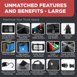 Organizador de Maletero TRUNKCRATEPRO - Capacidad Grande, Plegable