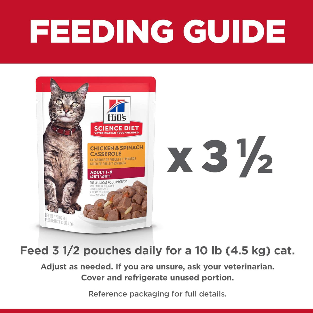 Alimento húmedo para gatos adultos pollo y espinacas