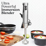 Batidora de inmersión 3 en 1, 800W, 12 velocidades, accesorios