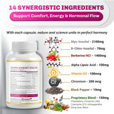 Ultra Inositol 2580mg 14-en-1 USA 180 Cápsulas
