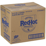 Frank's RedHot Salsa picante original de pimienta de cayena, 1 galón – Contenedor a granel de un galón de salsa picante de pimienta de cayena para añadir sabor a platos principales, guarniciones,