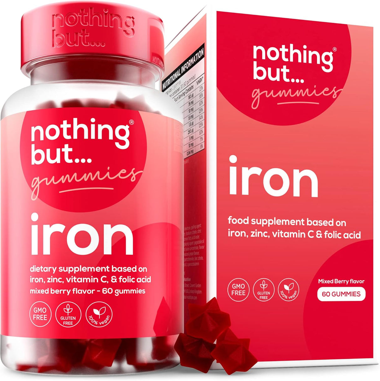 Suplemento de hierro natural para mujeres y hombres bayas