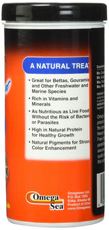 Gusanos de sangre liofilizados Omega One 0.96oz.