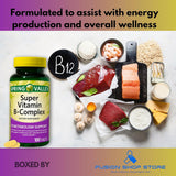 Suplemento de Vitaminas B Complejo Fusion Shop 100 tabletas